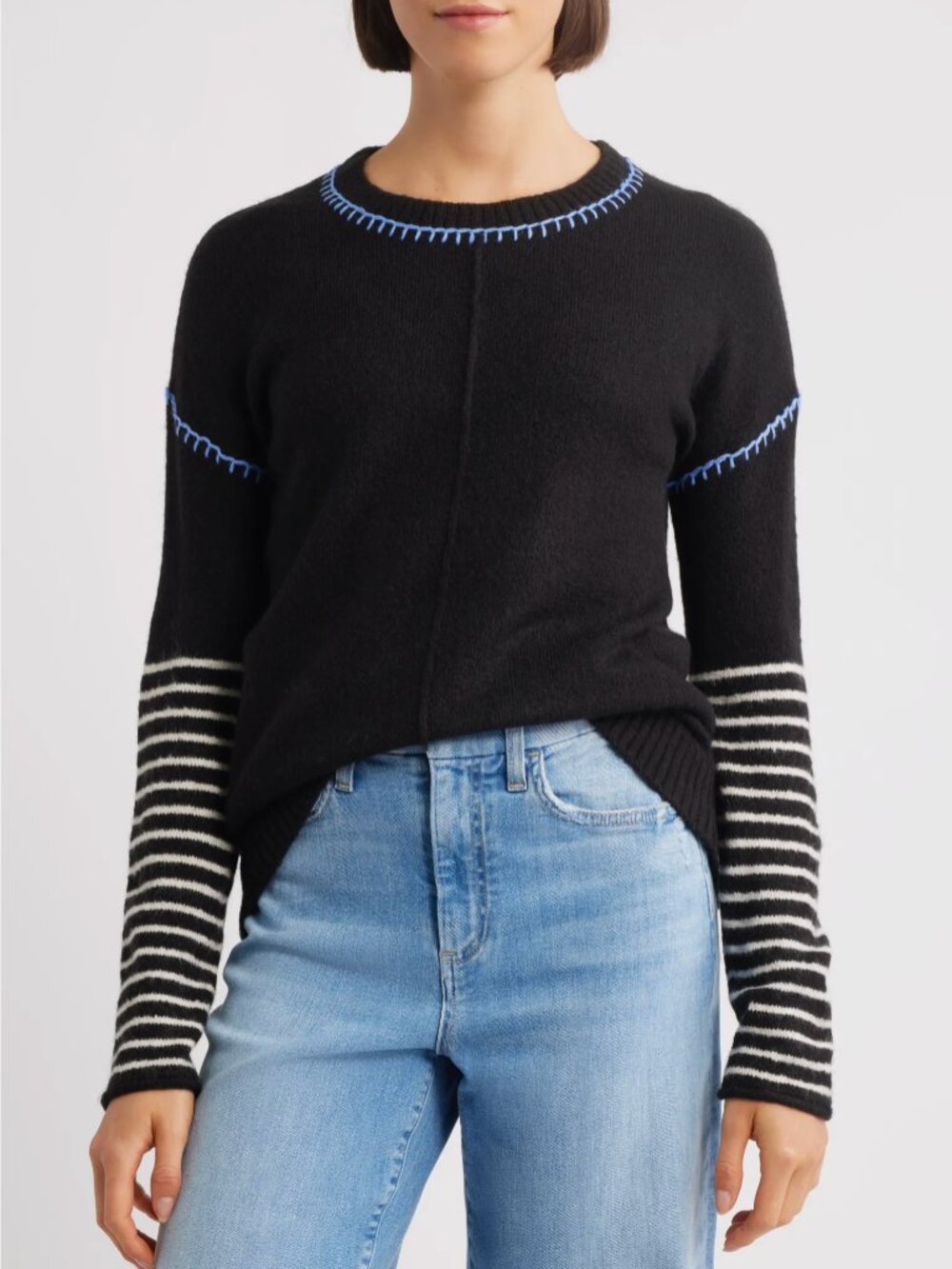 Hatley Avery Blanket Stitch Stripe Sweater